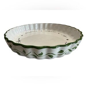 Vintage Fapor for Casafina Hand‑Painted 11” Tart / Quiche Pan – Made in Portugal